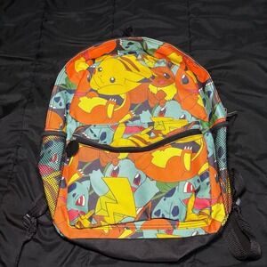 Pokemon Characters Layered Allover 16" Backpack with two‎ main compartments